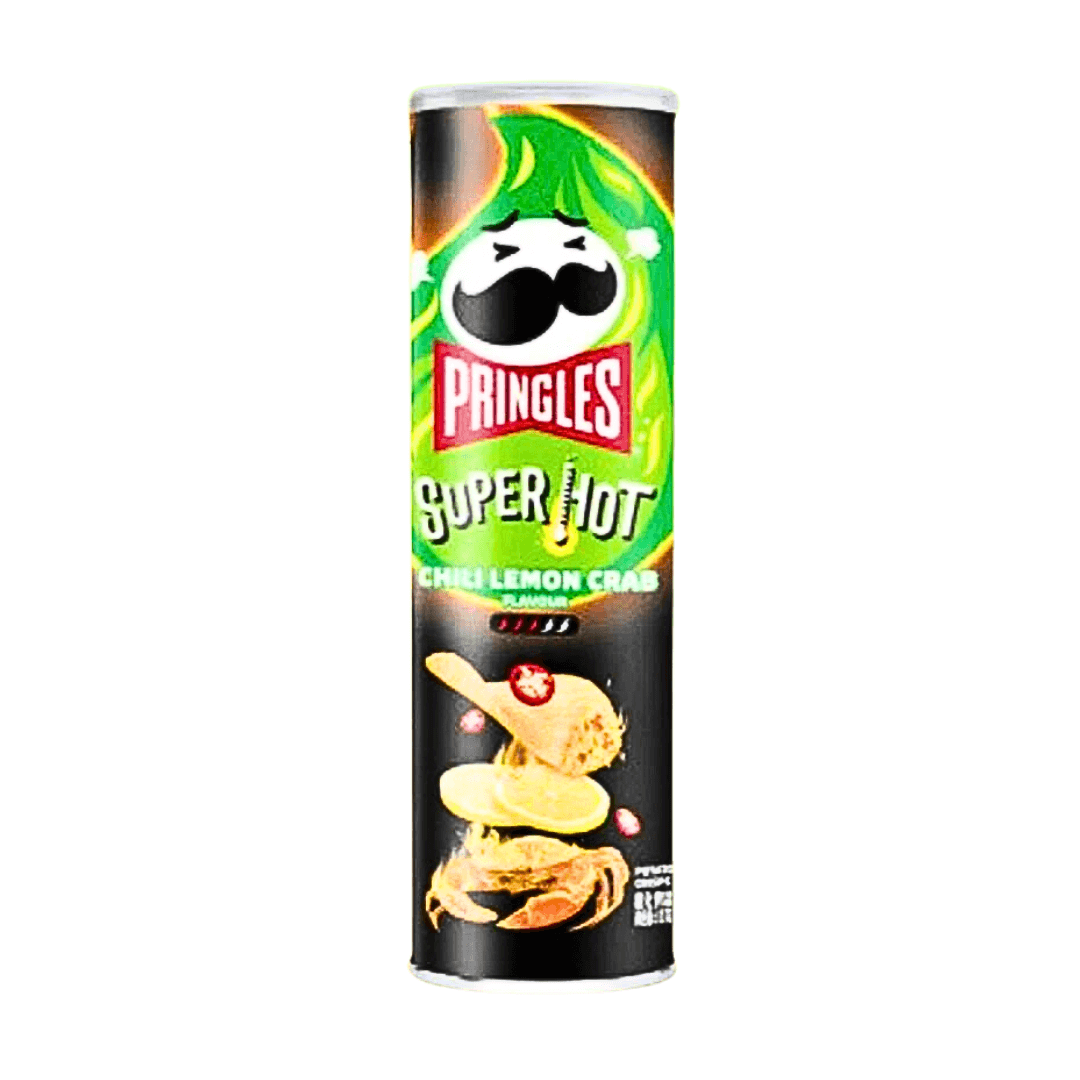 Pringles Super Hot: Chilli Lemon Crab (China) - 110g