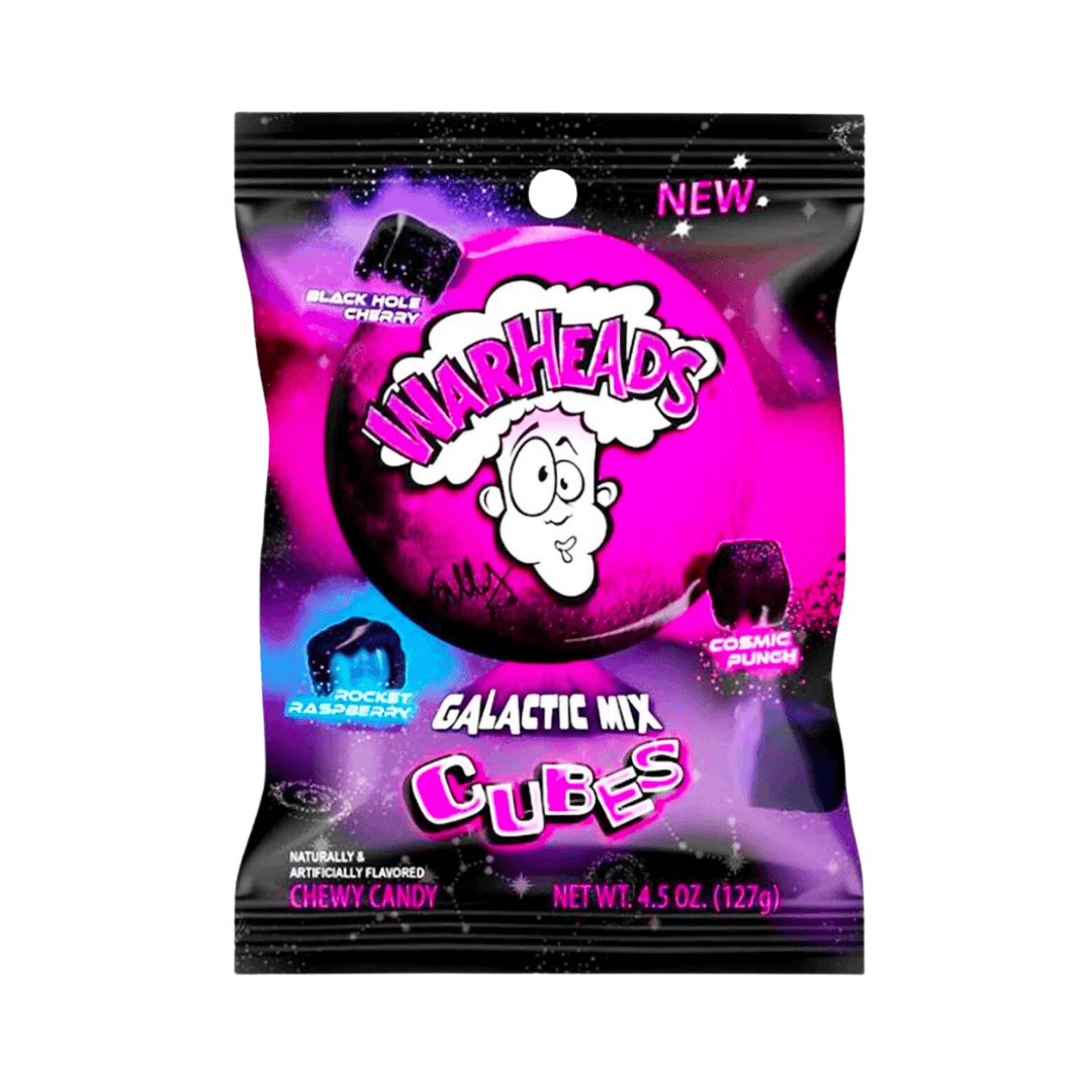 Warheads Galactic Mix Cubes 4.5oz (127g) Bag