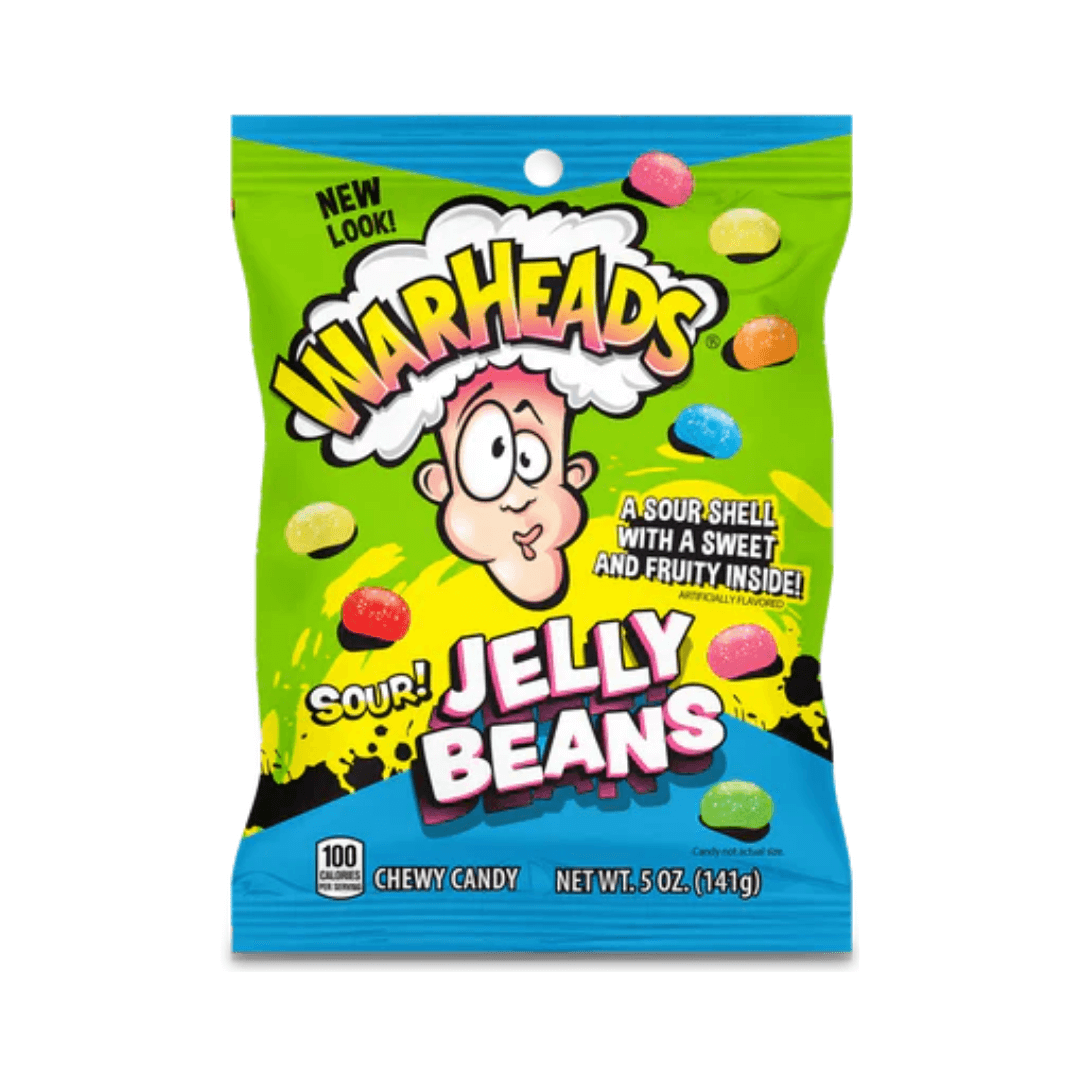 Warheads Sour Jelly Beans 5oz (141g)