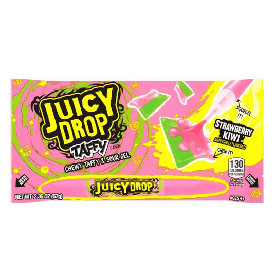 Juicy Drop Taffy: Strawberry Kiwi 67g