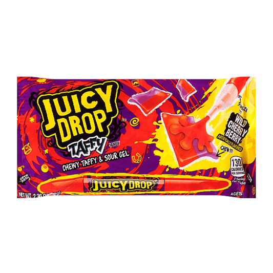 Juicy Drop Taffy: Wild Cherry Berry 67g