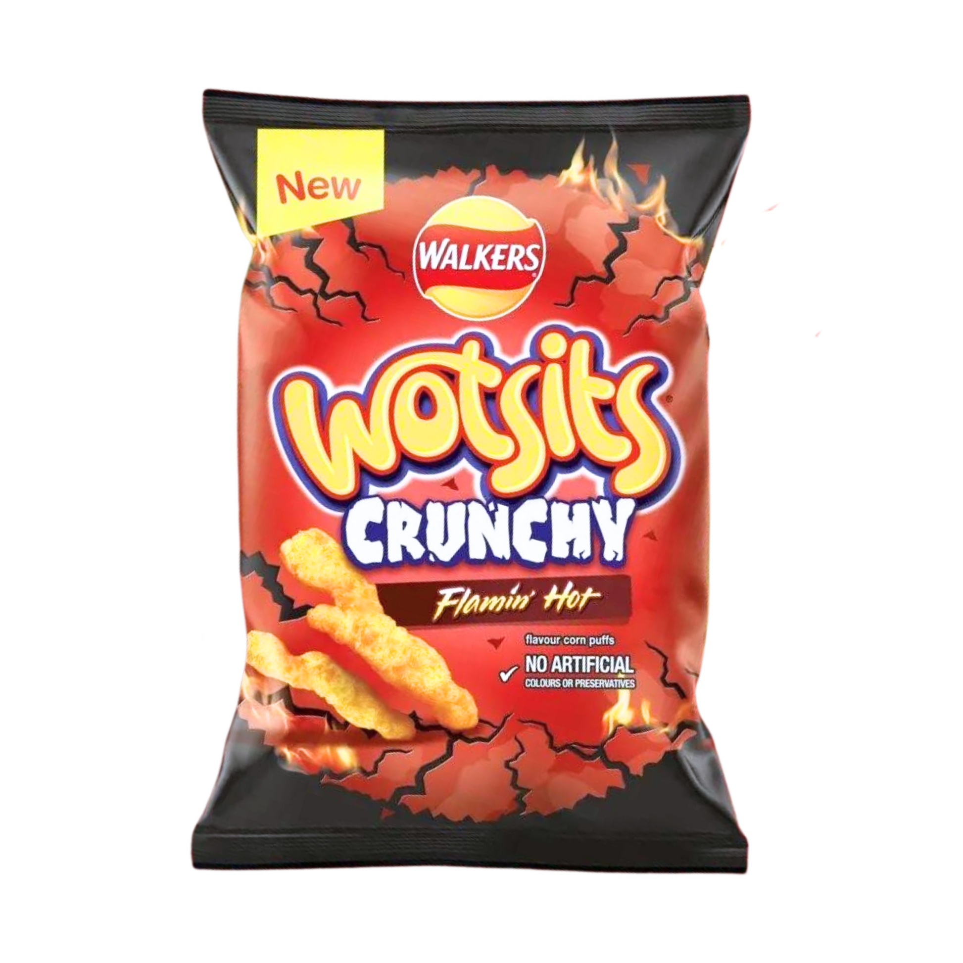 Walkers Crunchy Flaming Hot Wotsits 60g (UK)