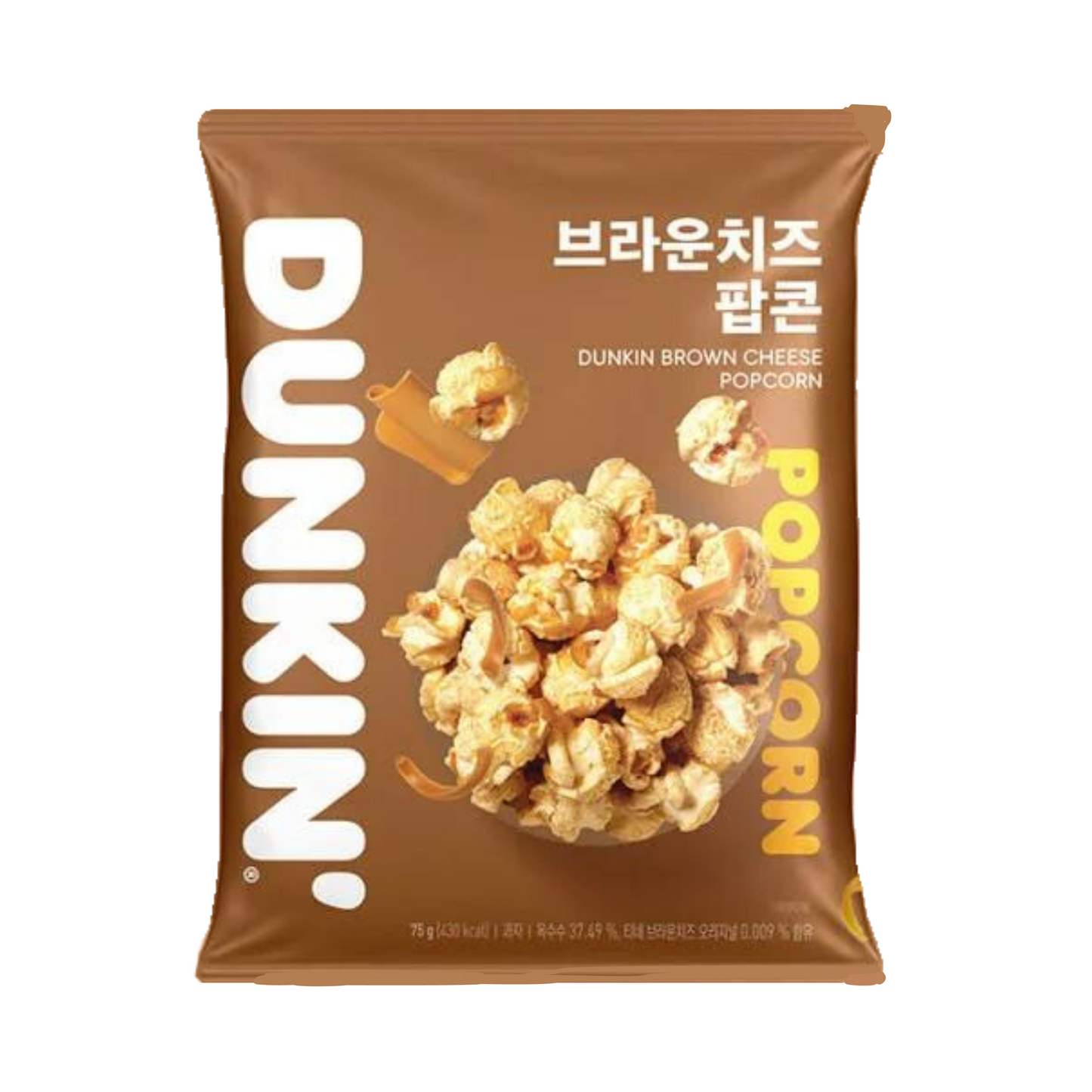 Dunkin' Brown Cheese Popcorn (Korea) - 75g