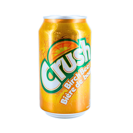 Crush Birch Beer 355ml Root Bear Orange Can Crush